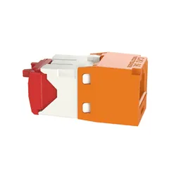 Panduit CJ5E88TGOR UTP RJ45 Cat 5e TG Jack Module, Orange — Industrial Cables & Wires