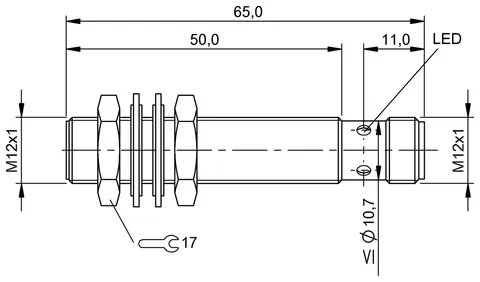 Balluff BES02K4 Inductive factor 1 sensors — Proximity & Inductive Sensors