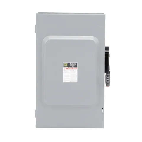 Schneider Electric H364 Heavy Duty Fusible Safety Switch, 200A, 3 Wire, 3 Pole, 150hp, 600VAC/DC, NEMA 1 — General Accessories