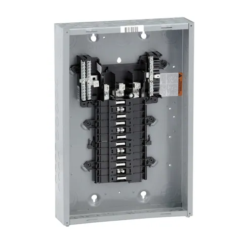 Schneider Electric QO324L125G Load center, QO, 3 phase, 24 spaces, 24 circuits, 125A fixed main lugs, NEMA1, gnd bar, UL — General Accessories