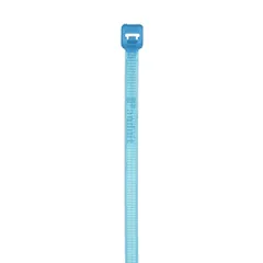 Panduit PLT3S-C76 Pan-Ty® PLT3S-C76 Cable Tie, Aqua, Tefzel, UV, High Heat, 11.6"L, 50lb, PK100 — Connectors & Plugs
