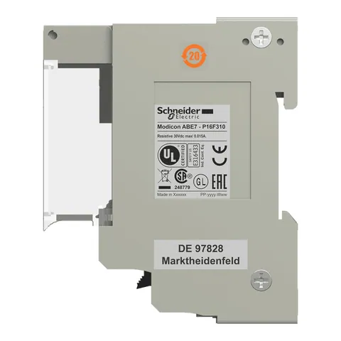 Schneider Electric ABE7P16F310 ABE7-16 Channel Plug-in Relay Sub Base — PLCs