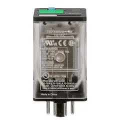 Schneider Electric 750XBXRM4L-110D General purpose relay, SE Relays, 750R, DPDT, 10A, 110VDC, octal terminal 8 pins, LED clear cover, lock push button — Akcesoria ogólne