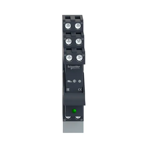 Schneider Electric RSB2A080JDPV Pre-assembled Plug-In Relay, 8A, 2 CO, with LED, 12V DC — Contattori e relè
