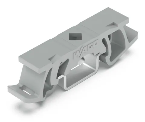 Wago 209-1116 Mounting foot with screw; for DIN-15 rail; can be screwed on terminal blocks with fixing flange; 6.5 mm wide; gray — Terminal Blocks