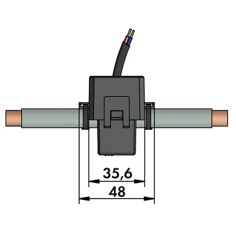 Wago 855-3001/100-003 Split-core current transformer; 100 A / 1 A; 3 m long — Allgemeines Zubehör