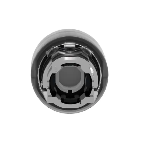 Schneider Electric ZB4BW543 Illuminated Push Button Head, Harmony XB4, Metal, Red Flush, 22mm, Universal LED, Spring Return, Clear Boot — Control e HMI