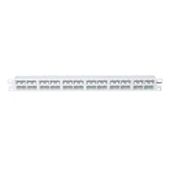 Panduit CPP48HDWWH Flat Patch Panel, Unshielded, 48 Port, 1 RU, White — Industrial Cables & Wires