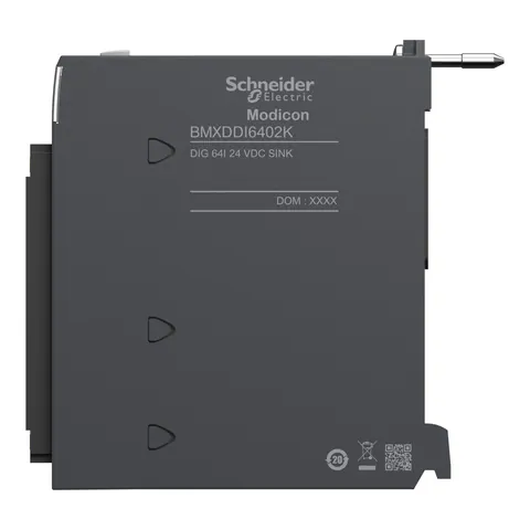 Schneider Electric BMXDDI6402K discrete input module, Modicon X80, 64 inputs, 24V DC positive — PLC Modules & Extensions