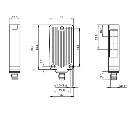 MLV41-6-IO/95/136 Pepperl+Fuchs, Optische & optoelektronische Sensoren