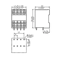 Weidmuller 1614520000 PCB Plug-in Connector SLD 5.00/38/90G 3.2 SN OR BX — General Accessories