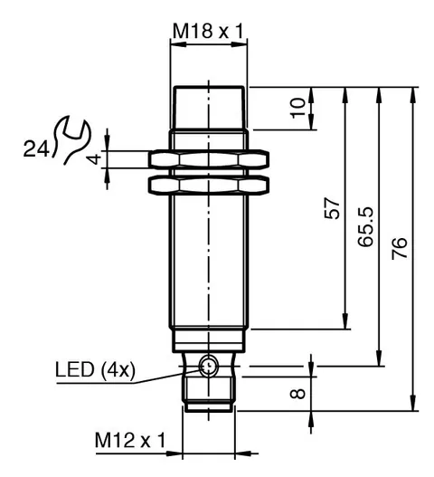 Pepperl+Fuchs NBN8-18GM60-A2-V1 Inductive sensor — General Accessories