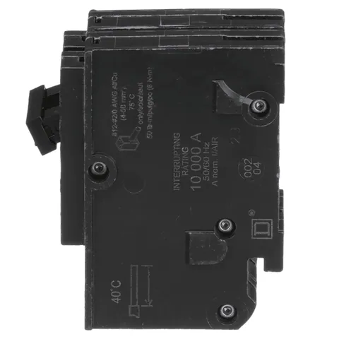 Schneider Electric HOM2110 Mini circuit breaker, Homeline, 110A, 2 pole, 120/240VAC, 10kA AIR, standard type, plug in, UL — General Accessories