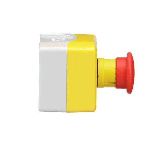 Schneider Electric XALK178 Complete control station, Harmony XALK, XALD, plastic, yellow lid, 1 red mushroom push button 40mm, turn to release, 1NC — Netzgeräte & Leistungsregler