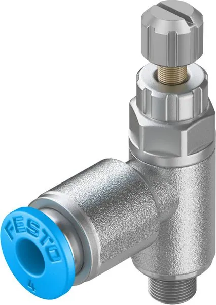 Festo GRLA-M5-QS-4-RS-D GRLA-M5-QS-4-RS-D Throttle Check Valve — Process & Flow Control Valves