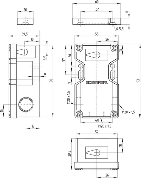 Schmersal 101172556 BNS 16-12ZR — Näherungs- & induktive Sensoren