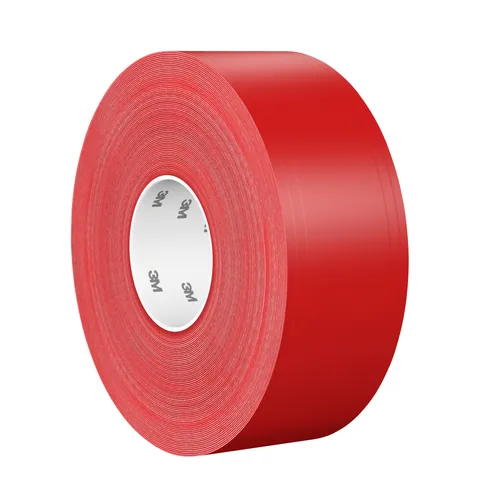 3M 7100260624 Durable Floor Marking Tape 971, Red, 3 in x 36 yd, 17 mil, 4 Rolls/Case, Individually Wrapped Conveniently Packaged — General Accessories