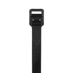 Panduit PRT8EH-Q0 UV Resistant Releasable Cable Tie, Black, Extra Heavy Duty, 28.3" Length, PK25 — Connectors & Plugs