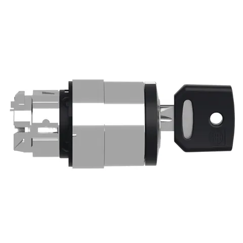 Schneider Electric ZB4BG0 Head for key selector switch, 22mm, key 455, 3 positions, stay put — Steuerung & HMI