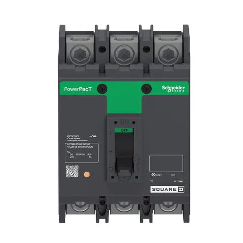 Schneider Electric QDL32200 Circuit breaker, PowerPacT Q, 200A, 3 pole, 240VAC, 25kA, lugs, thermal magnetic, 80% — Accesorios generales