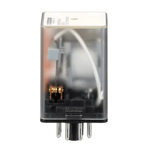 Schneider Electric 8501KPR12V20 Plug in relay, Type KP, tubular, 1 HP at 277 VAC, 10A resistive at 120 VAC, 8 pin, DPDT, 2 NO, 2 NC, 120 VAC coil — Contactors & Relays
