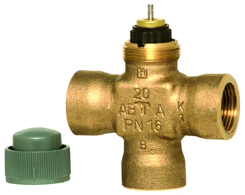 Honeywell V5863A2061 3/4 inch 3-Way NPT Valve — Process & Flow Control Valves
