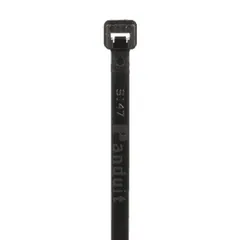 Panduit PLT1.5M-M0 Pan-Ty® PLT1.5M-M0 Cable Tie, Black, UV PA6.6, 5.6"L, 18lb, PK1000 — Connectors & Plugs