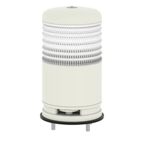 Schneider Electric XVC6B15SK Monolithic pre wired tower light, Harmony XVC, plastic, red, 60mm, base mounting, steady or flashing, buzzer, IP54, 24V AC DC — General Accessories