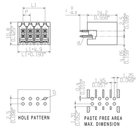 Weidmuller 1290160000 PCB Connector 3.50 mm 28 Poles 180° Male Header THT/THR — Accessori generali