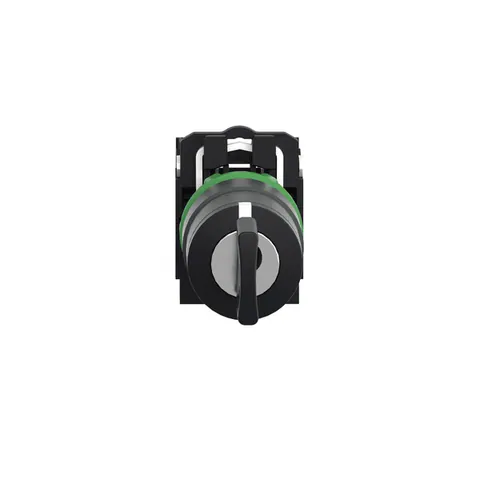 Schneider Electric XB5AG03 Key switch selector, Harmony XB5, plastic, black, 22mm, key 455, 3 positions,stay put, 2 NO — Schalter & modulare Geräte