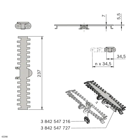 3842996490 Bosch Rexroth, Catene e catene a rulli