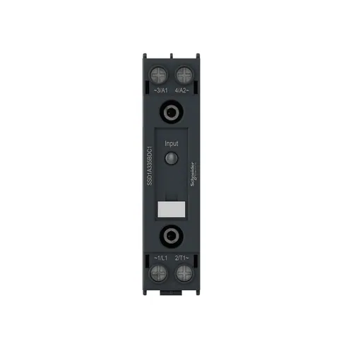 Schneider Electric SSD1A335BDRC1 Solid State Relay, 35 A, DIN Rail Mounted, Random Switching, Input 4...32 V DC, Output 48...600 V AC — Control Cabinets & Enclosures
