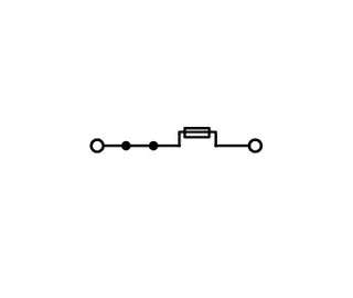 Wago 2006-1681 2-conductor fuse terminal block for automotive blade-style fuses; with test option; without blown fuse indication — Terminal Blocks