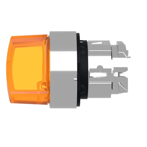 Schneider Electric ZB4BK1253 Head for illuminated selector switch, Harmony XB4, metal, orange handle, 22mm, universal LED, 2 positions, stay put — Accesorios generales