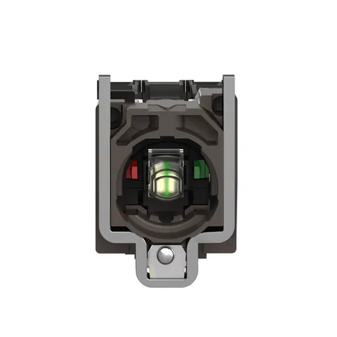 Schneider Electric ZB4BW0B15 Complete body contact assembly and light block, Harmony XB4, metal, universal LED, body fixing collar, 1NO + 1NC, 24V AC DC — Accesorios generales