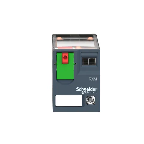 Schneider Electric RXM4AB2B7 miniature plug-in relay, 4 C/O, 6A, 24V AC with LED and lockable test button — Styczniki i przekaźniki