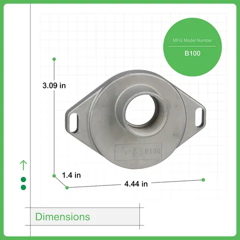 Schneider Electric B100 Accessory, bolt-on hub, 1.00in, rainproof — General Accessories
