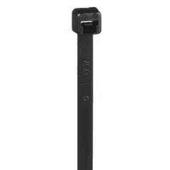 Panduit PLT2S-M0 Pan-Ty® PLT2S-M0 Cable Tie, Black, UV PA6.6, 7.4"L, 50lb, PK1000 — Connectors & Plugs