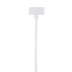 Panduit PLF1M-M Pan-Ty® PLF1M-M Write-On Cable Tie, PA6.6, 4.3"L, 18lb, PK1000 — Connectors & Plugs