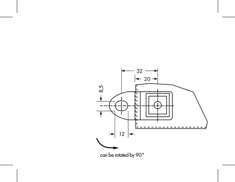 Wago 850-904 Wall Mounting; Set with 4 brackets — Cavi e fili industriali