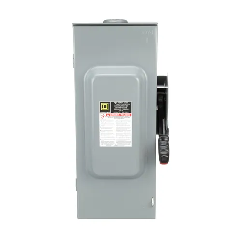 Schneider Electric H323NRB Safety switch, heavy duty, fusible, 100A, 4 wire, 3 poles, 1 neutral, 30hp, 240VAC/250VDC, 3R, bolt on hub provision — Akcesoria ogólne