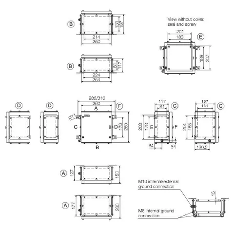 Weidmuller 1194660000 Terminal Box - Multi Hinge KTB MH 262620 S4E1 — Accessori generali