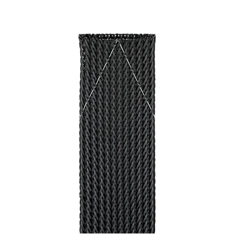 Panduit SE125P-TR0 SE125P-TR0 Braided Sleeving, Black, PET, 1.25" Nom Dia., 200', PK1 — Pipes & Hoses for Cables