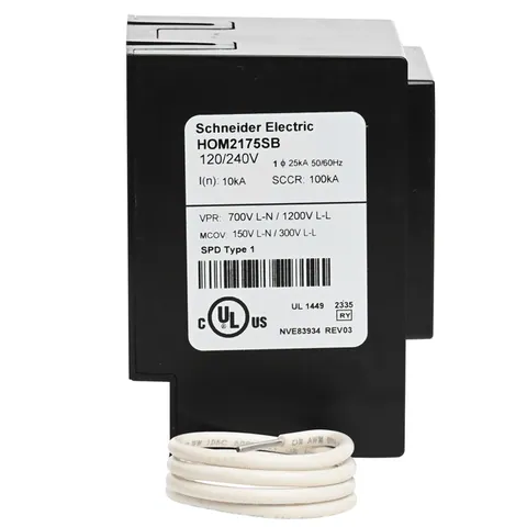 Schneider Electric HOM2175SB Surge protection device, Surgebreaker, 22.5kA, 120/240VAC, 1 phase, 3 wire, SPD type 2 — General Accessories