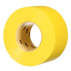 3M 7100253513 Durable Floor Marking Tape 971, Yellow, 3 in x 36 yd, 17 mil, 4 Rolls/Case, Individually Wrapped Conveniently Packaged — General Accessories