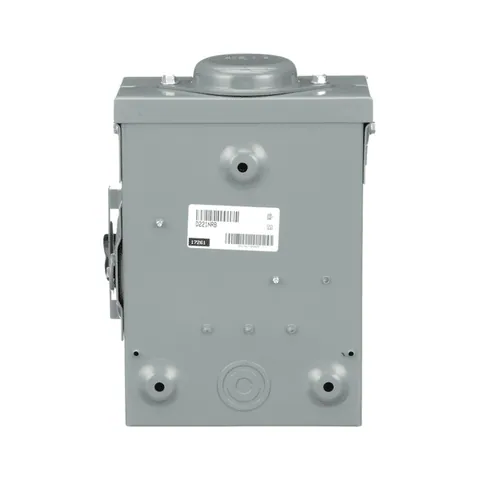 Schneider Electric D221NRB Safety switch, general duty, fusible, 30A, 2 pole, 7.5hp, 240VAC, NEMA 3R, bolt on provision, neutral factory installed — General Accessories