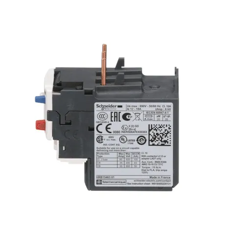 Schneider Electric LRD21 Thermal Overload Relay, 12 to 18 A, Class 10A — Contactores y relés