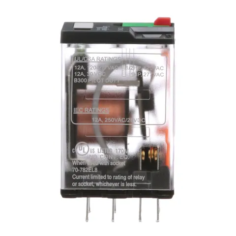 Schneider Electric 792XBXM4L-120A Power relay, SE Relays, DPDT, 12A, 120 VAC, cover with locking push button and LED — Akcesoria ogólne