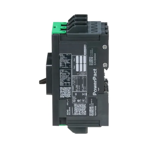 Schneider Electric BDL36040 Circuit breaker, PowerPacT B, 40A, 3 pole, 600Y/347VAC, 14kA, lugs, thermal magnetic, 80% — General Accessories