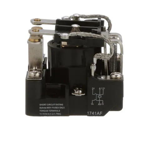 Schneider Electric 8501CO7V04 Power Relay, Type C, 2.0 HP, 30A resistive at 300 VAC, DPST, 2 normally open contacts, 277 VAC coil — Accesorios generales